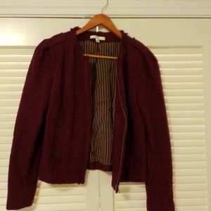 CAbi NWOT Size 6 Deep Red Jacket, Blazer